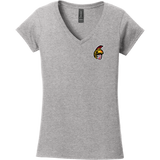 Seacoast Spartans (Ice Hockey) Softstyle Ladies Fit V-Neck T-Shirt