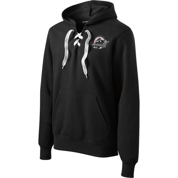 Allegheny Badgers Lace Up Pullover Hooded Sweatshirt